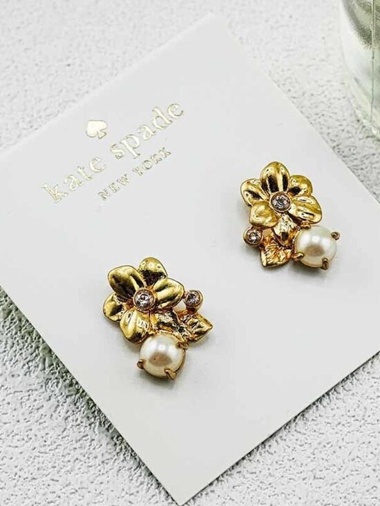 Something Sparkly Spade Studs | Kate Spade Outlet Kate Spade Unique Stud Earrings